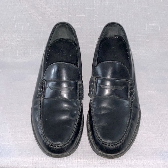 S1229 Men’s Cole Haan Black Leather Loafers - Picture 3 of 16